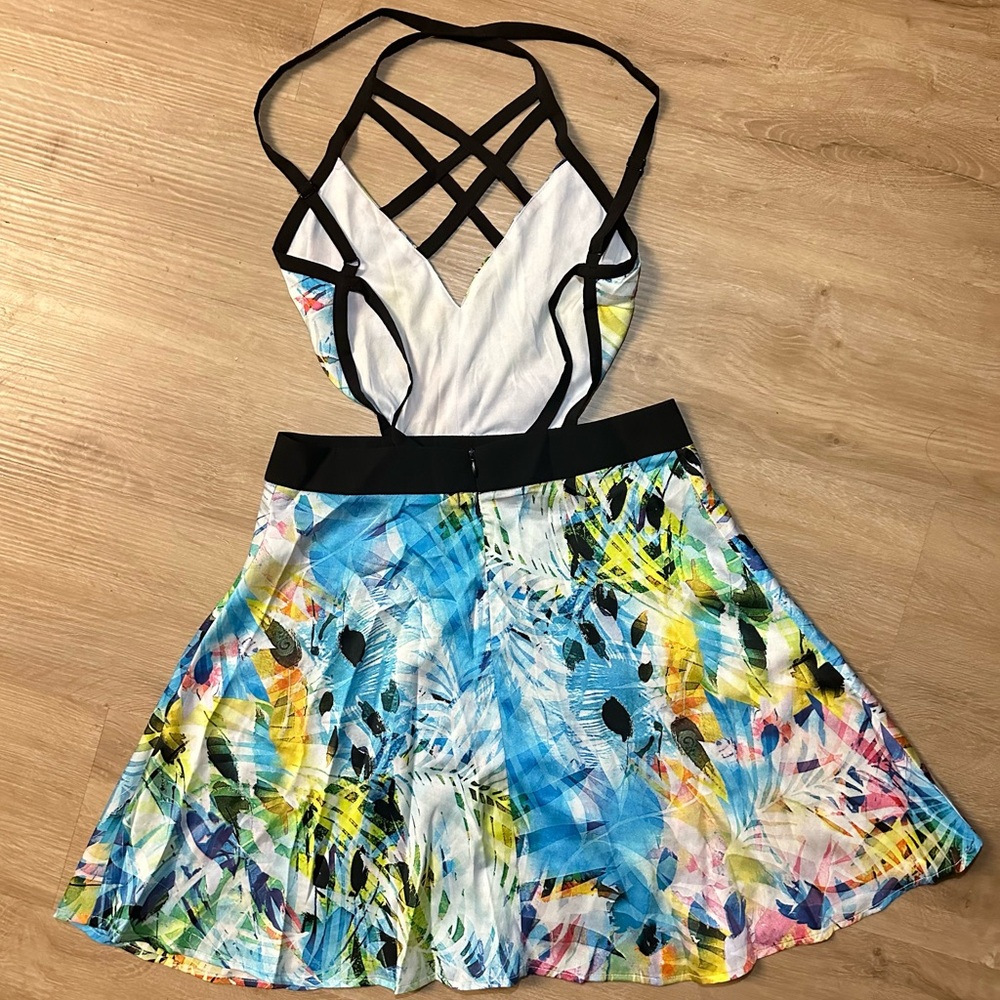 Shoptiques Do & Be Blue Diamond Dress